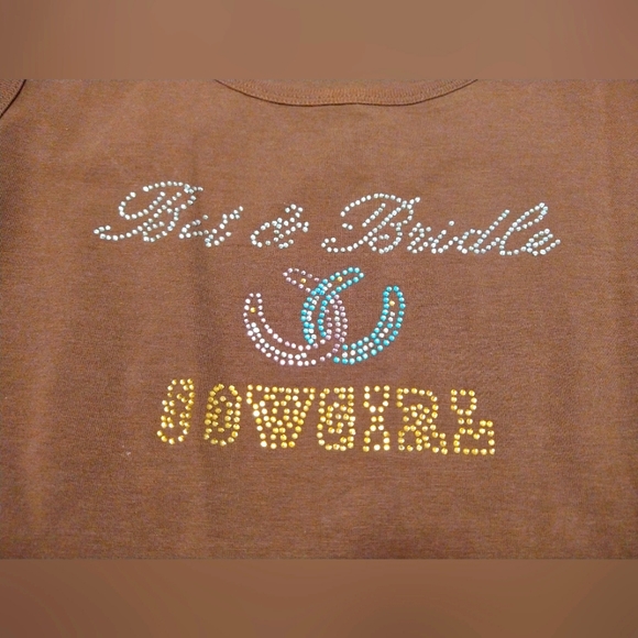 Bit & Bridle Cowgirl Western Tank Top Women's Medium - Picture 1 of 3